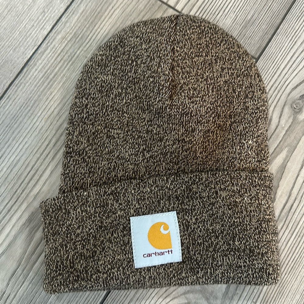 NWOT Carhartt Brown heathered Beanie hat Toboggan